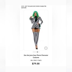 NWT Got The Juice - Beetlejuice women’s costume